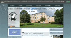 Desktop Screenshot of biblioteka.liceumopolelub.pl