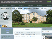 Tablet Screenshot of biblioteka.liceumopolelub.pl